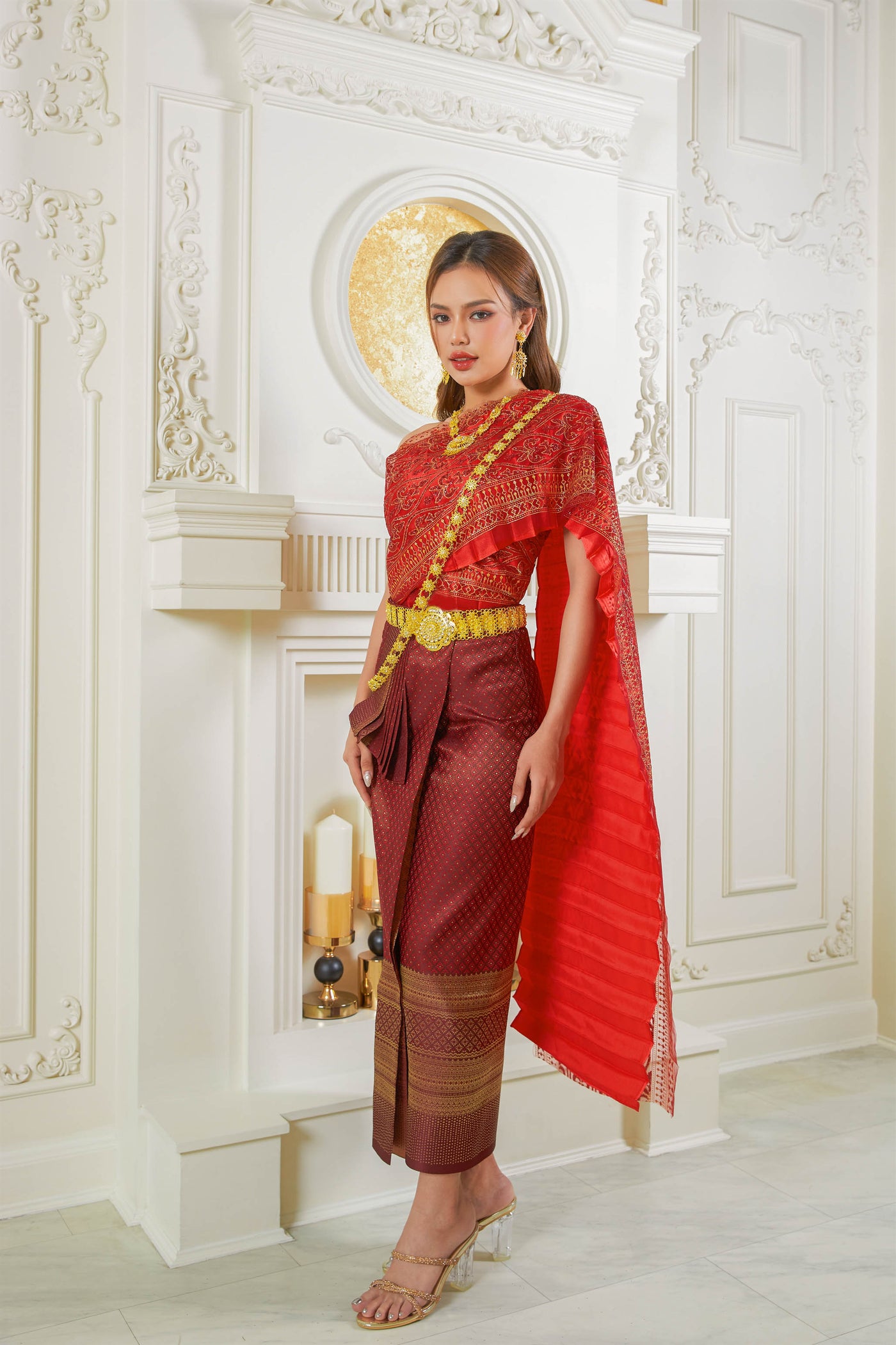 Traditional Clothing Tenue Traditionnelle Laotienne Mariage Kanya Thai Traditional Dress Thai Traditional Clothing 37-48 Inches Traditional Clothing Tenue Traditionnelle Laotienne Mariage Kanya Thai Traditional Dress Thai Traditional Clothing 37-48 Inches