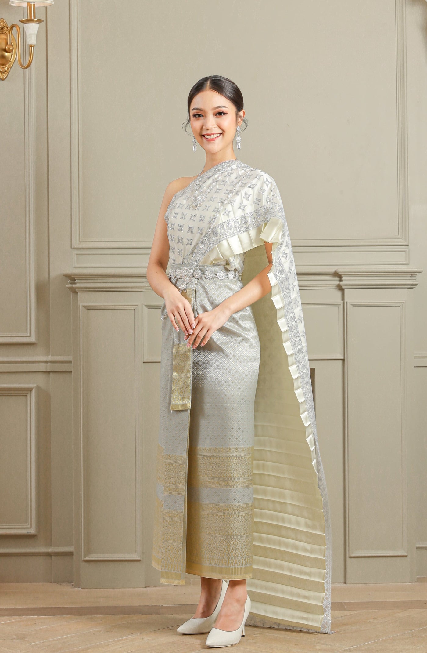 Davika - Thai Traditional Dress & Thai Traditional Clothing Thai Outfit Davika - Thai Traditional Dress & Thai Traditional Clothing Thai Outfit