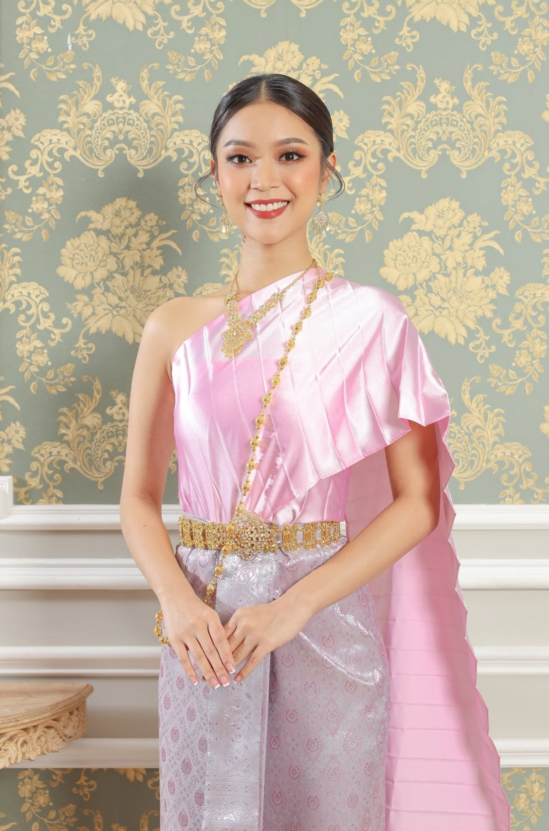 Handwoven Thai traditional clothing for women.
